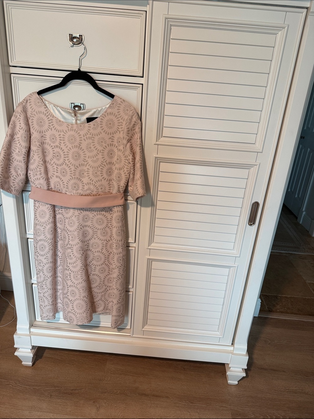 Elegant Women's Fit-and-Flare Dress in Blush